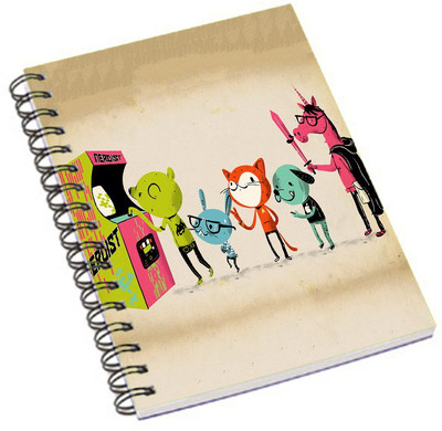 

Shopmania A5 Notebook(DESIGNER PRINTED NOTEBOOK, Multicolor)