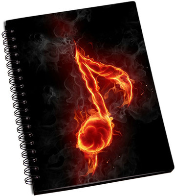 

Rangeele Inkers A5 Notebook(Music Notes Is On Fire, Multicolor)