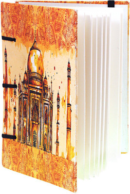 

Craft Club Regular Journal(Vintage Taj mahal print in special binding, Multicolor)