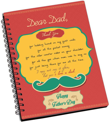 

ShopMantra A5 Notebook(Thank You Dad Father's Day Cushion Cover, Multicolor)