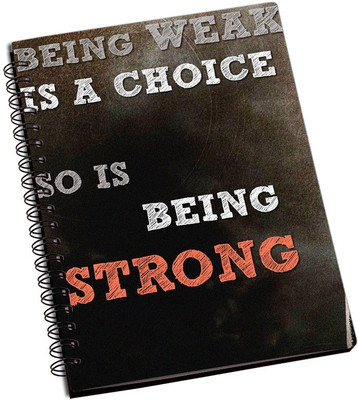 

Rangeele Inkers A5 Notebook(Being Strong Always, Multicolor)