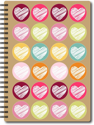 

Nourish A4 Notebook(A4 Size RULED Pages Colourful Graphic Diary, Multicolor)