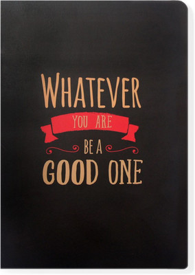 

inkFlap A5 Journal("FlapBook" Premium Square Grid Notebook - "Whatever You Are", Dark Brown)