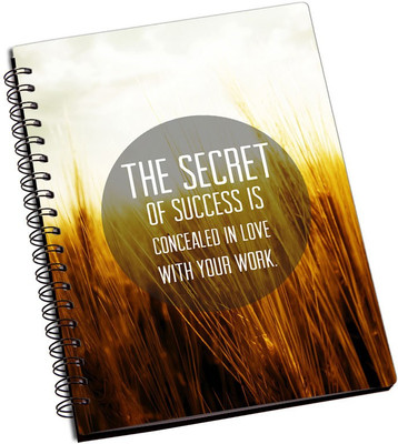 

Rangeele Inkers A5 Notebook(Love Your Work, Multicolor)