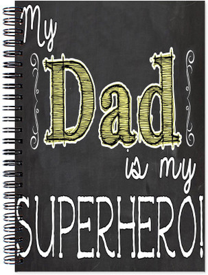 VenTechno Fathers Special Wirebound Ruled Paper Sheets Personal and Office Stationary Notebooks Diary A5 Diary Ruled 160 Pages(Multicolor)