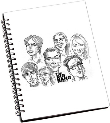 

Rangeele Inkers A5 Notebook(The Big Bang Theory sketch, Multicolor)
