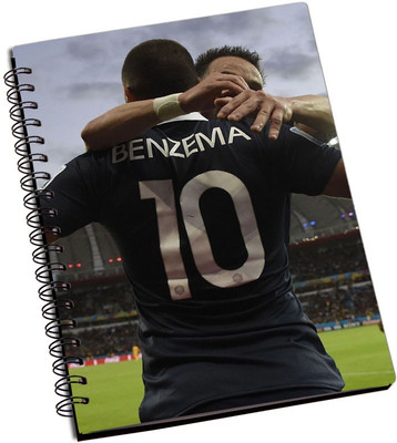

Rangeele Inkers A5 Notebook(Karim Benzema Hugging, Multicolor)