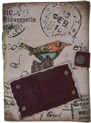 

Craft Play Regular Diary(Canvas Bird Brown Cinema Leather patch with button, Multicolor)