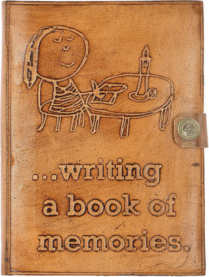 

Hare Krishna Handicrafts Regular Diary(Writing a book of memories leather cover handmade paper diary notebook with closer, 7x5 Inch, Tan)