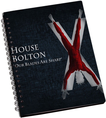 

Rangeele Inkers A5 Notebook(House Bolton GOT, Multicolor)