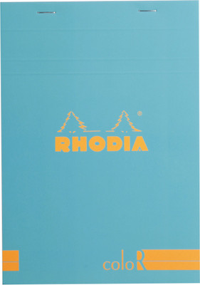 

Rhodia A5 Note Pad(Basics Turquoise Blue ColoR - No. 16 - A5 - 210 mm x 148 mm, Turquoise Blue)