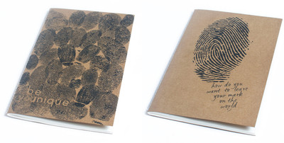

Ink and Graphite A5 Notebook(Kraft Series Combo - Be Unique and Leave a Mark, Brown)