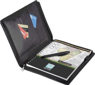 

Iwonder A5 Conference Folder(Handcrafted, Black)