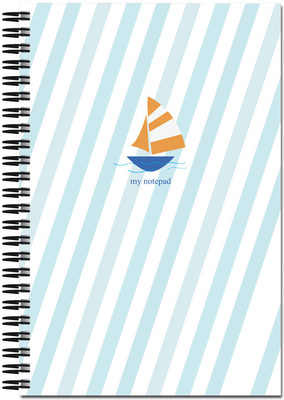 

Art Emporio A5 Notebook(Sailing through the Bars, White)