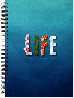 

VenTechno A5 Diary(Life Theme Wirebound Ruled Paper Sheets Personal and Office Stationary Notebooks Diary, Multicolor)