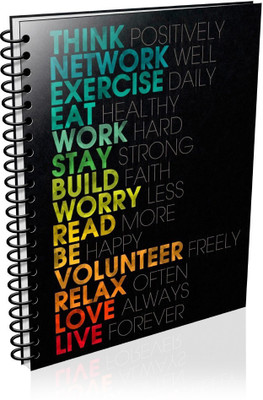 

VenTechno A5 Diary(Motivational A5 - Diary (Spiral Bound), Multicolor)