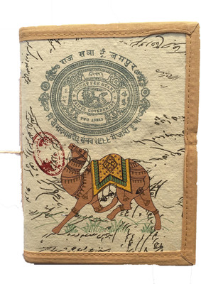 

Rstore Regular Diary(Handmade Camel Print Bahi Khata (Size 8X6 inch), Multicolor)