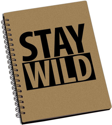 

ShopMantra A5 Notebook(Stay Wild Designer Spiral Notebook, Multicolor, Pack of 2)