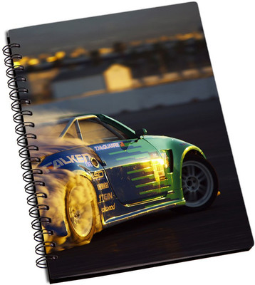

Rangeele Inkers A5 Notebook(Racing Car On Track, Multicolor)