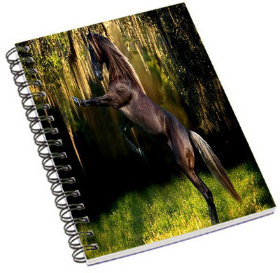 

Shopmania A5 Notebook(Horse on two leg, Multicolor)