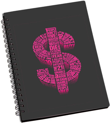 

Rangeele Inkers A5 Notebook(Dollor Sign Typography, Multicolor)