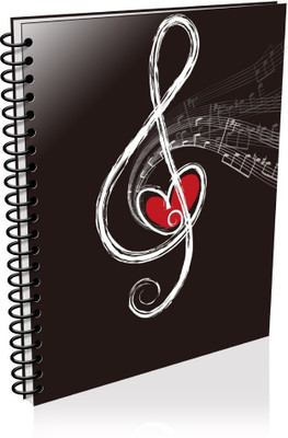 VenTechno Music A5 - Diary (Spiral Bound) A5 Diary Unruled 180 Pages(Multicolor)
