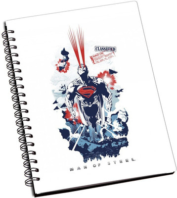 

Rangeele Inkers A5 Notebook(Man OF Steel Artwork, Multicolor)