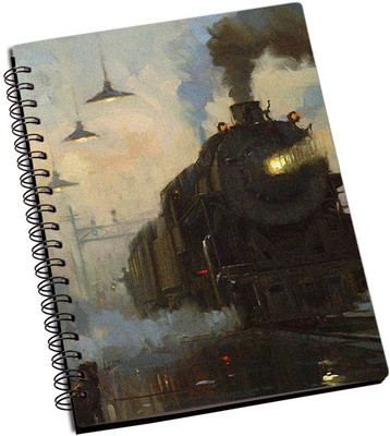 

Rangeele Inkers A5 Notebook(Railway Station painting, Multicolor)