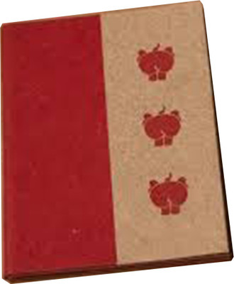 

Haathi Chaap Regular Notebook(Recycled Handmade, Red)