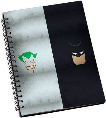 

Rangeele Inkers A5 Notebook(batman And Joker Minimal, Multicolor)