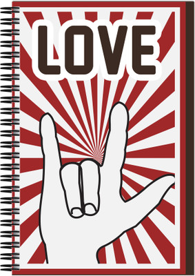 

Art Emporio A5 Notebook(Love Symbol, Multicolor)