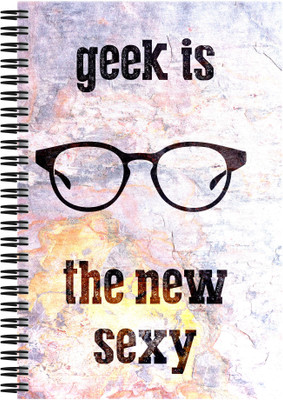 

Art Emporio A5 Notebook(Geek is the New Sexy, Multicolor)