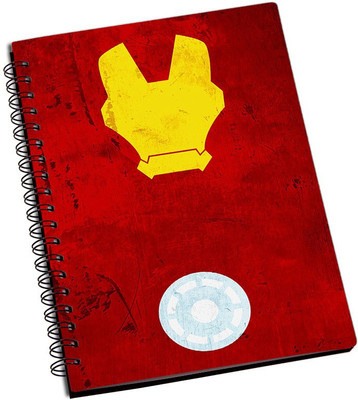 

Rangeele Inkers A5 Notebook(Iron MAn Minimal Art New, Multicolor)