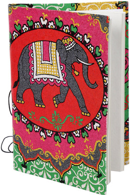 

Rajrang Book-size Diary(Handmade Paper, Red, Green), Green;red