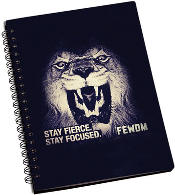 

Rangeele Inkers A5 Notebook(Stay Focused Lion, Multicolor)
