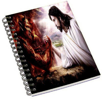 

Shopmania A5 Notebook(God VS Evil, Multicolor)