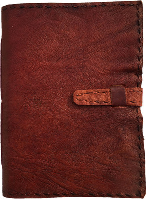 

Rstore Regular Notebook(Handmade leather cover TC notebook with belt lock (8x6 inch), Multicolor)