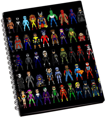 

Rangeele Inkers A5 Notebook(Superhero Minimals, Multicolor)