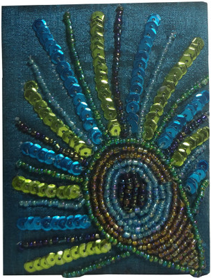 Avinash Handicrafts Zardosi Blue Pocket-size Diary Unruled 50 Pages(Blue)