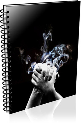 VenTechno A5 Diary(Black Theme A5 - Diary (Spiral Bound), Multicolor)