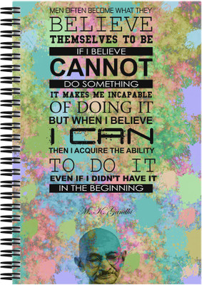 

Art Emporio A5 Notebook(Mahatman Gandhi Quote, Multicolor)