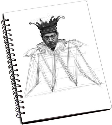 

Rangeele Inkers A5 Notebook(House Of Cards, Multicolor)