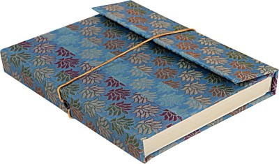 

Lal Haveli Regular Diary(Handmade Paper Silk Cover Office Diary Notebook Journal Book With Pen, Blue)