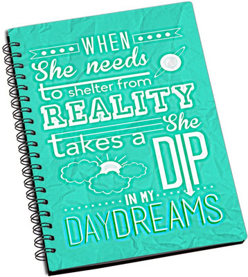 

Rangeele Inkers A5 Notebook(She Is In My Day Dreams, Multicolor)