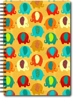 

Nourish A4 Notebook(A4 Size Plain Pages Colourful Graphic Diary, Multicolor)