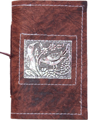 

Rstore Regular Diary(Handmade Animal Print Metal Logo Bahi (Size 6x4 inch), Multicolor)