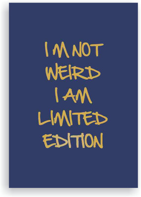 

Goodwork A5 Diary(I'M Not Weird Notebook, Blue)