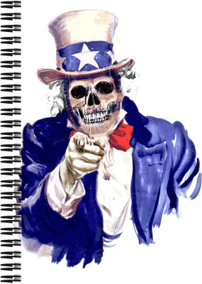 

Art Emporio A5 Notebook(Skullman Wants You, Multicolor)