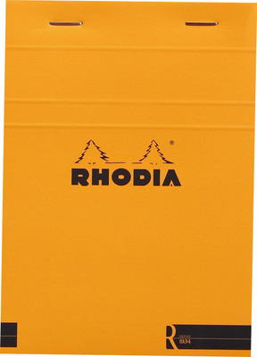 

Rhodia A6 Note Pad(Basics Orange R Stapled - No. 13 - A6 - 148 mm x 105 mm, Orange)