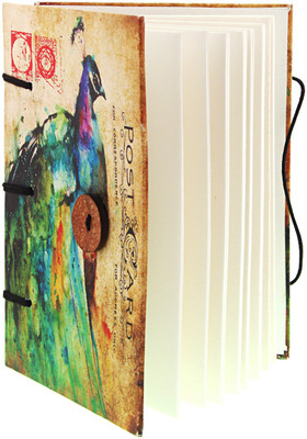 

Craft Club Regular Notebook(Vintage Peacock In Special Binding Diary, Multicolor)